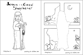 Jesus is our shepherd coloring page free printable template. Jesus Is The Good Shepherd Coloring Page Easy Print 100 Free