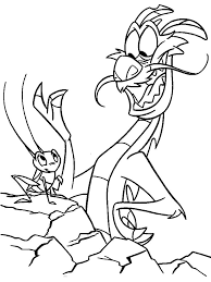 Mushu coloring pages are a fun way for kids of all ages to develop creativity, focus, motor skills and color recognition. Mulan Coloring Pages