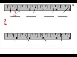 Calibration of these rulers are normally done in 3 different ways: Reading A Ruler To A Sixteenth Of An Inch Youtube