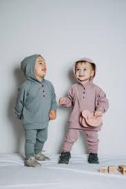 Premium Photo | Baby fashion unisex clothes for babies two cute baby girls  or boys in cotton set