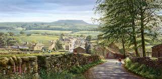 Askrigg Wensleydale Yorkshire Dales Painting Keith Melling Landscape Artist British Art Print Pictures