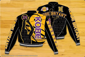 jh design koby bryant lakers twill jacket we ship