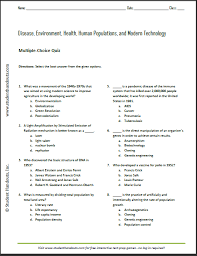 Challenge them to a trivia party! Modern Health And Disease Printable Multiple Choice Quiz Student Handouts