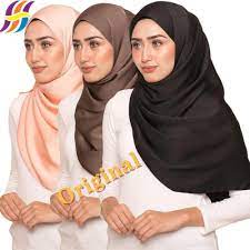 Directed by zan azlee, seng tat liew. Premium Long Shawl Satin Matte Muslim Hijab Tudung Shawl Plain 23 Colors 70 9 27 6inch Shopee Malaysia