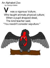 Birds That Start With The Letter V Carolyn Wells V Was A Vigorous Vulture Preschool Poems April Preschool Easter Preschool