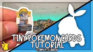 This is a simple technique that anybody can do! Tiny Pokemon Card Template Youtube