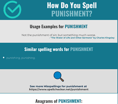 Find more spanish words at wordhippo.com! Correct Spelling For Punishment Infographic Spellchecker Net