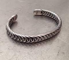 The Weave Welder Bracelet Etsy Mens Sterling Silver Bracelets Mens Silver Jewelry Mens Bracelet Silver