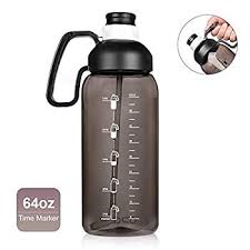 Does 64 oz equal a half gallon? 64 Oz Half Gallon Motivational Water Jug With Straw Bpa Free Large Water Bottle With Times Marked For Workouts Gym Fitness And Outdoor Sports Water Bottles Travel To Go Drinkware Fcteutonia05 De
