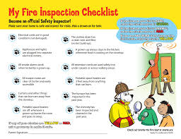 Free Printable My Fire Inspection Checklist Fire Safety Home Safety Checklist Fire Safety Checklist