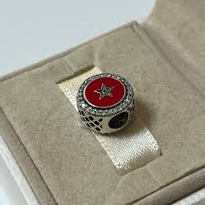 Pandora Morocco Flag Charm Bead Exclusive Charm S925 Silver Travel Jewelry  for Bracelet for Necklace Mixed Enamel With Gift Box