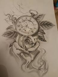 Tattoo Clock Rose Tatuagem Relogio Com Rosas Tatuagem Braco Inteiro Feminino Tatuagens Belas