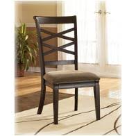 The rich finish and stylish contemporary design of the hayley dining room set by ashley furniture transforms your dining area with an atmosphere of exciting details that command a presence within any decor. D480 01 Ashley Furniture Dining Upholstered Side Chair