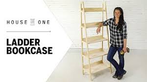 The extra stuff lying around spoils the whole stylish look of a room or interior. How To Build A Leaning Ladder Bookcase House One Youtube