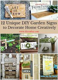 12 Unique Diy Garden Signs To Decorate Home Creatively Diy Crafts Garden Signs Garden Crafts Diy Garden Signs Diy
