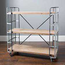 See more ideas about half wall, half walls, half wall ideas. Galvanized Metal And Wood Rolling Bookshelf Kirklands