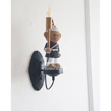 Kids' & baby bags & purses women's clothing. Soldier Bear Wall Sconces Resin Legion Outfit Children S Room Wall Lamp Boy Girl Bedroom Cute Gift