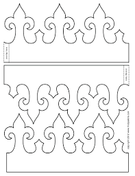 Printable templates can be found here, to practice the technique and get enthusiastic about making things out of paper. King Crown Template Crown Template Paper Crowns Crown Pattern