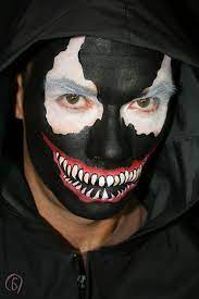 Leonie S Muse Diy Venom Face Painting Easy Halloween Face Painting Face Painting Halloween Halloween Makeup Tutorial Easy