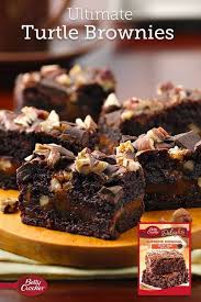 Ultimate Turtle Brownies Recipe Turtle Brownies Brownie Recipes Dessert Recipes
