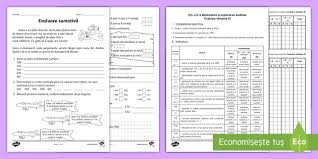 Fişa de lucru este utilă pentru părinţi sau profesori. Clasa A Ii A Mem Unitatea Iii FiÈÄ De Evaluare Cu Descriptori De