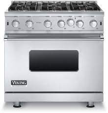One of the original open burner ranges provides professional styling and a restaurant caliber burner for exceptional performance. Viking Vgic53616bss 5 Series Series 36 Inch Stainless Steel Gas Freestanding Range In Stainless Steel Appliances Connection