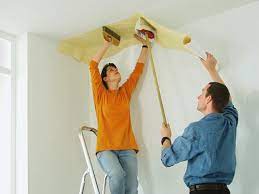 Tapete von rigips entfernen tapete ablosen rigips vlies. Wie Sie Decken Mit Vliesfaser Tapezieren Bauhaus