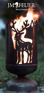 Kleiner Feuerkorb Hirsch Hergestellt Aus Einer Gasflasche Jmfeuer Feuerkorb Feuer Korb