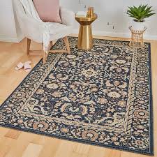 Spot clean with a mild detergent and water. Must Have Mohawk Home Orlando Victoria Indigo By Under The Canopy Woven Area Rug 5 X8 Navy Tan From Mohawk Home Accuweather Shop