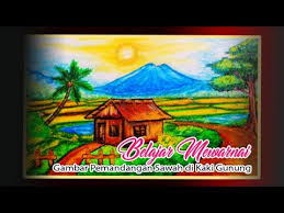 .gambar mewarnai pemandangan 2019 gambar mewarnai pemandangan sawah terasering. Belajar Mewarnai Gambar Pemandangan Sawah Di Kaki Gunung Ruandesta Youtube
