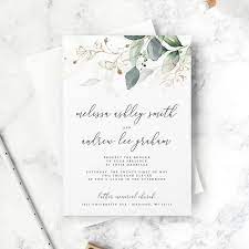 Wedding Invitation Set Template Eucalyptus Bohemian Etsy Wedding Invitation Templates Eucalyptus Wedding Invitation Wedding Invitation Sets