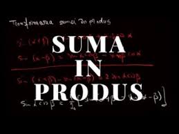 Aplicand din nou formula pentru transformarea sumei in produs obtinem Transformarea Sumei In Produs A Functiilor Trigonometrice Youtube