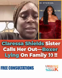 (#AD)—Claressa Shields is currently under scrutiny—first the cousin, now  with her own sister 😱 From accusations of jealousy to family secrets being  aired out