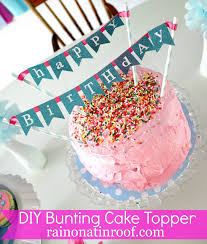 Is there a printable happy birthday banner printable? Make This Easy Cake Banner Topper For Your Next Party