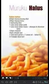 2 cawan + 1/2 sudu teh. Muruku Halus Malaysian Food Food Recipes