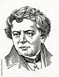 Georg Ohm, German physicist and mathematician Stock Photo