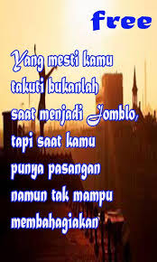 Malulah ketika kamu mengaku sudah punya pacar padahal masih jomblo. Kata Kata Jomblo Bahagia