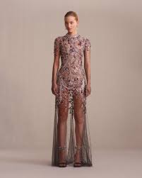 Alexander Mcqueen On Instagram A Hand Embroidered Multi Coloured Crystal Chandelier Dress Worn With Crystal Metal Bangle Hee Dresses Mcqueen Fashion Fashion