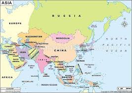 Nama Nama Negara Di Benua Asia Ngeblog Aja Peta Dunia Peta Asia