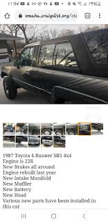 Aside from saving lots of money, buying used parts from junk yards that specialize in toyota car ensures that you're. 1987 4runner For Sale Near Me Toyota 4runner Forum 4runners Com