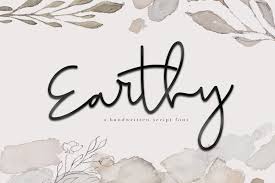 Licensed for personal and commercial use. Earthy A Handwritten Script Font 133631 Script Font Bundles