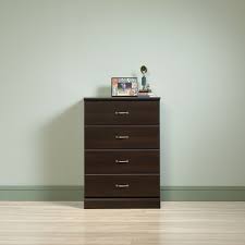 • dressers are the perfect size for a bedroom media center. Sauder Parklane Transitional 4 Drawer Chest Espresso Finish Walmart Com Walmart Com