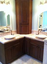 Pin By Christie Loboda On Bathrooms Corner Bathroom Vanity Minimalist Bathroom Bathroom Styling