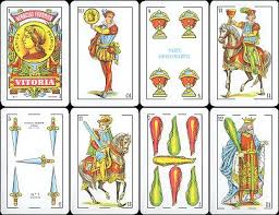 Each pair of players shows their cards together, but their melds are played individually. Andy S Playing Cards Spanish Suited Cards