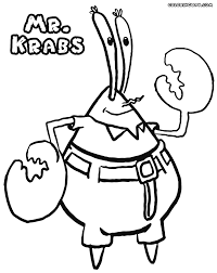 Download mr krabs coloring page and use any clip art,coloring,png graphics in your website, document or presentation. Mr Krabs Coloring Page For Children Free Coloring Library