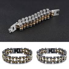11 01 Aud Heavy Black 316l Stainless Steel Motorcycle Bike Chain Link Men S Bracelet 15mm Ebay Fashion