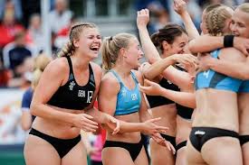 The guys at rainbow beach take their handball very seriously. Denmark Win Both Gold Medals At Beach Handball Euro 2019