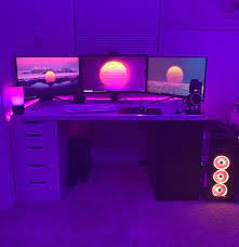 My Sunset Themed Setup Gaming Room Setup Gamer Room Best Gaming Setup