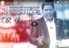 Powerful spirit filled praises & worship time with emmanuel tv singers. Live Sunday Service At The Scoan With T B Joshua 18 11 18 Daily Inspirational Devotionals