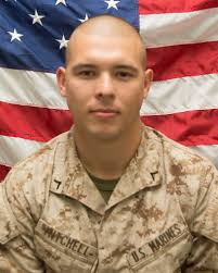 U.S. Marine Pfc. Andrew Mitchell, a Clarksville, Indiana